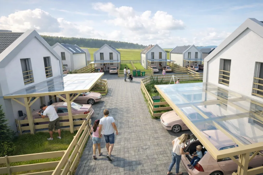NAKŁO ŚLĄSKIE: Cost-optimized single-family housing estate